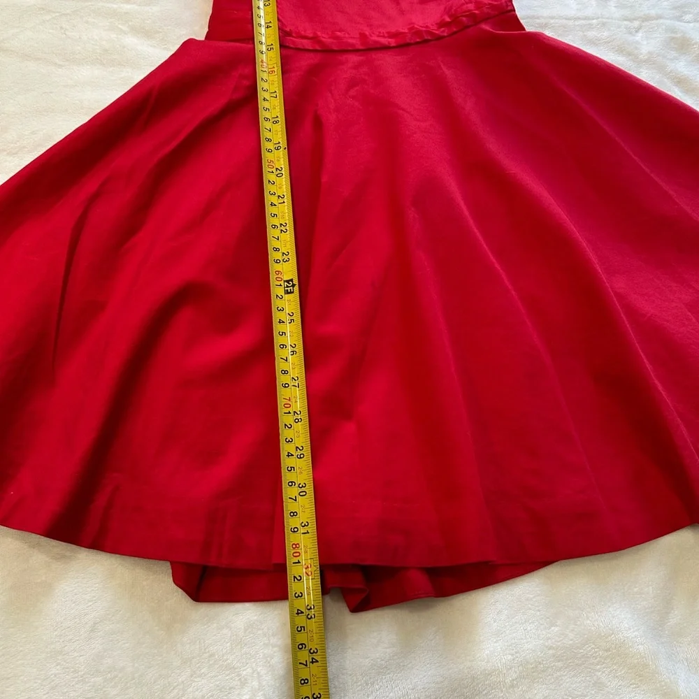 Polo by Ralph Lauren Red Sleeveless Fit-and-Flare Dress